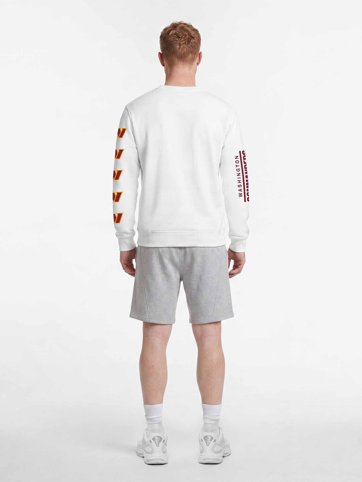 Washington Commanders Reebok Mens White Crew Sweatshirt