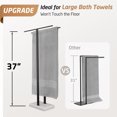 thumbnail image 6 of KES Black Standing Towel Rack, 37" H (Equal Height) Towel Stand with Marble Base, Free Standing Towel Racks for Bathroom Floor, 18/8 Stainless Steel, WMBTR005BK, 6 of 9