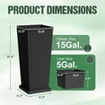 thumbnail image 6 of Homall 30" Tall Plastic Planter Set of 2 with Inside Pots, Drainages and Trays, for Outdoor and Indoor, 6 of 7
