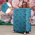 thumbnail image 4 of Cartoon Construction Vehicles Warning Signs Luggage Cover Fashion Suitcase Cover Baggage Covers Fit 25-28 Inch Luggage (Go Travel), 4 of 5