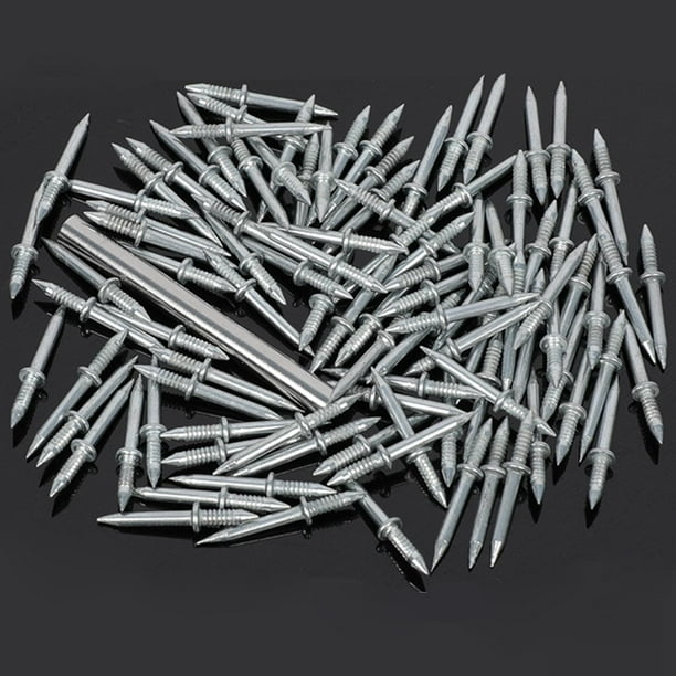 Clavo sin Costura de Doble Cabeza 50 Pcs Perfecl Clavo a Prueba de Herrumbre