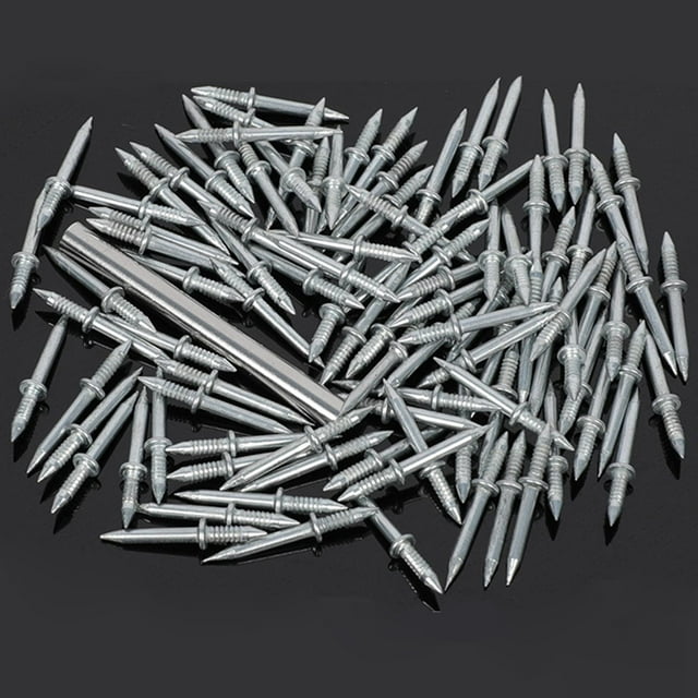 Non Marking Nail Invisible Baseboard Finishing Nails Screws for Wood Veneer 50Pcs