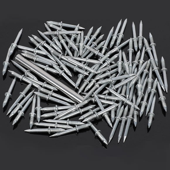 Non Marking Nail Invisible Baseboard Finishing Nails Screws for Wood Veneer 50Pcs