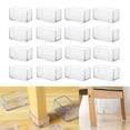 thumbnail image 1 of Fundas para patas de mesa, protectores de silicona suave para patas de silla, perfectos para cualquier suelo, protectores de silicona transparente resistentes al desgaste para pies de muebles (16, 1 of 5