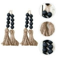 thumbnail image 4 of MRLESS Rustic Farmhouse Style Bead Garland Decor with Natural Jute Tassels for Home and Party, 4 of 6