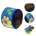 thumbnail image 3 of MasteelfCA Flower Jacquard Ribbon?Floral Embroidered Woven Trim Embroidery Craft Supplies, 3 of 7
