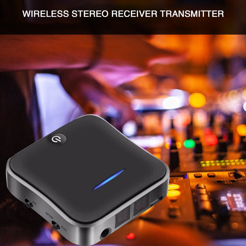 2IN 1 BT 5.0 Audio Transmitter Receiver Aptx HD Adapter Optical Toslink/3.5mm Walmart Canada