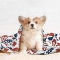 thumbnail image 4 of Naloa Red Blue Leaves Dog Blanket, 3 Sizes Cat Blanket for Indoor Cats Large Medium Small Dog Gifts-Large, 4 of 8