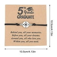 thumbnail image 3 of Diceymbol 2025 Graduation Bracelet Gift Set Adjustable Woven Keepsake with Inspirational Card, Premium Cap Box Packaging for High School & College Grads, 3 of 8