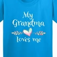 thumbnail image 4 of Inktastic My Grandma Loves Me Heart Grandchild Youth T-Shirt, 4 of 5