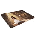 thumbnail image 3 of God Is With Her She Will Not Fall Canvas Wall Art, Praying Woman Inspirational Christian Canvas Wall Art, Bedroom Home Office Decor, Ideal Gift for Moms Daughter, 3 of 7