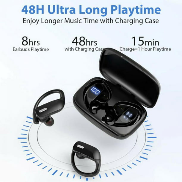 Millimeter Voor u Vreemdeling T17 Bluetooth 5.0 Wireless Earbuds, with Charging Box, LED Screen, Visible  Power, Headset Built-in Microphone Headset, High-quality Sound, Deep Bass,  Suitable for Sports Black - Walmart.com