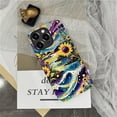 thumbnail image 3 of Case Compatible with iPhone 11 Pro, Watercolor Sky Sunflowers and Waves Phone case, Hybrid Double-Layer Protection for Women Girls, Shockproof Fingerprint Resistant Design, 3 of 6