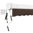 thumbnail image 3 of Awntech 18' x 10' Full Cassette Left Motorized Patio Retractable Awning, Brown, 3 of 7