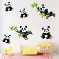 thumbnail image 1 of Pegatinas de pared JAMW Panda Rama 1 pieza Sencillez, 1 of 5