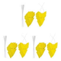 Quaqdae 60Pcs Sticky Trap,Fruit Fly and Gnat Trap Yellow Sticky Bug Traps for Indoor/Outdoor Use Insect Catcher for White Flies