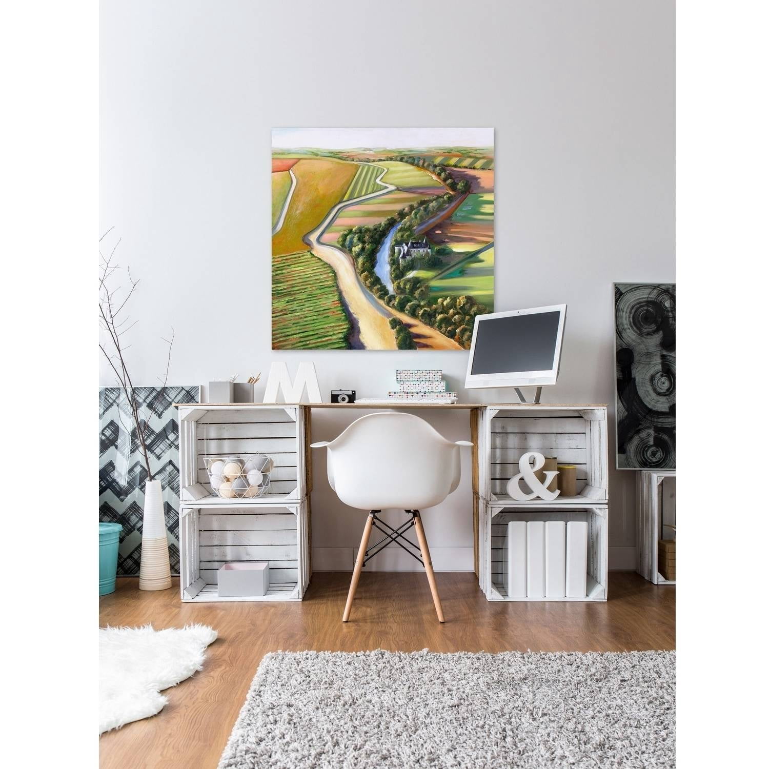 "Mystic Chateau" Painting Print on Wrapped Canvas