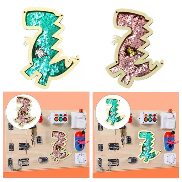 Tablero ocupado Hugo 2x Material tablero sensorial juguetes regalos DIY Accs para preescolar Unisex Estilo B