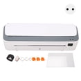 thumbnail image 1 of Laminator Machine A4 Desktop Hot Cold Laminating Thermal with Paper Cutter Corner Rounder for Office School Business EU Plug 220‑240V 280W, 1 of 5