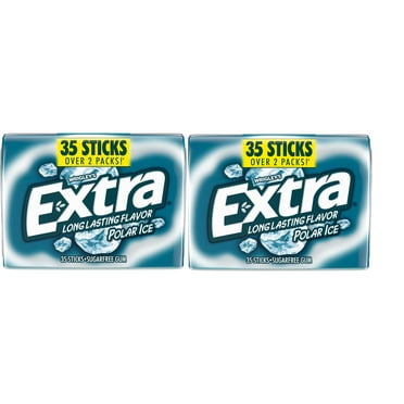 Extra Polar Ice Sugar Free Chewing Gum - 35 ct 2 Pack