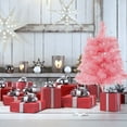 thumbnail image 4 of 1.5 FT Artificial Christmas Pine Tree, Artificial Christmas Tree, Holiday Xmas Tree for Home Party Christmas Decoration, Includes Stand, Pink, 4 of 6