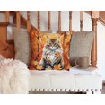 thumbnail image 3 of Carolines Treasures DAC7172PW1414 14 x 14 in. Siberian Cat in Fall Leaves Throw Pillow, 3 of 5
