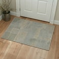 thumbnail image 4 of 2x7 Area Rugs for Hallway Runner Rug Non Slip, Low Pile Lightweight Indoor Washable Rug, Print Pattern Floor Mat for Laundry Room, Bedroom, Bathroom, Woven Blocks, Dusty Slate, 4 of 4