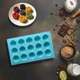 thumbnail image 2 of Basiess 1Pcs Rose Silicone Mold - Non-Stick Flexible Fondant Mold for Chocolate Candy Soap Baking Diy Desserts (11In) Blue, 2 of 7