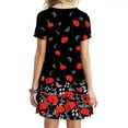 thumbnail image 4 of Xihbxyly Dresses for Women 2024 Women'S Summer Dress Sleeveless Ruffle Sleeve Round Neck Mini Dress Solid Loose Short Flowy Dress Wedding Guest Dresses for Women Black L Things Under 5 Dollars, 4 of 7