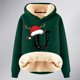 thumbnail image 4 of WILLBEST Sudadera de Mujer con Estampado de Letras Navideñas, Sudadera con Capucha de Lana Gruesa, Cálida para Invierno, Estilo Pullover XXXX-Grande, 4 of 4