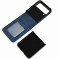 thumbnail image 4 of TECH CIRCLE for Samsung Galaxy Z Flip 6 5G Case, Galaxy Z Flip 6 PU Leather Card Slots Case Ultra Thin Slim Durable Protective Phone Cover for Samsung Galaxy Z Flip 6 5G,Blue, 4 of 7