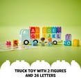 thumbnail image 6 of LEGO DUPLO Town Alphabet Truck Toy, Construction Toy for Kids Aged 2 and Up, ABC Learning Vehicle with a Trailer Carrying Alphabet Bricks with Boy and Girl Figures, Toddler Educational Toy, 10421, 6 of 8