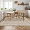 thumbnail image 3 of Garvee 9'x12' Modern Bordered Area Rug Geometric Carpet, Washable Non Slip Rug for Living Room Bedroom Home Decor, Camel, 3 of 10