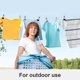 thumbnail image 4 of Heavy Duty Clothespins Clothes Pins - 30Pcs Metal Hanging Utility Laundry Clips Use with Clothesline (Black Grey White), 4 of 4