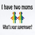 thumbnail image 2 of CafePress - I Have Two Moms, Whats Your Super Power? Body Suit - Baby Light Bodysuit, Size Newborn - 24 Months, 2 of 4