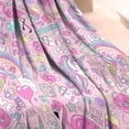 thumbnail image 3 of Pink Unicorns Flamingos Pattern Blanket,Comfortable Soft Lamb Wool Throw Blanket,All Season,Warm Lightweight Blankets for Sofa Bed Couch Living Room Chair,30"x40", 3 of 4