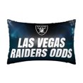 thumbnail image 1 of Funda de almohada de satén de los Raiders, 20 x 30 pulgadas, funda de almohada para dormitorio de estudiantes, funda de almohada para sofá, funda de almohada rectangular, 1 of 8