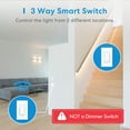 thumbnail image 4 of meross 3 Way Smart Switch, Smart Light Switch Supports Apple HomeKit, Siri, Alexa, Google Assistant & SmartThings, 2.4GHz WiFi Light Switch Neutral Wire Required, Remote Control Timer 1 Pack, 4 of 6
