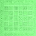 thumbnail image 1 of Ahgly Company Indoor Square Abstract Emerald Green Modern Area Rugs, 6' Square, 1 of 4