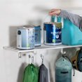 thumbnail image 3 of 1' x 4' Garage Storage Shelves, White Industrial Steel, Wall Mounted Storage Shelf, Must Have for Garage, 3 of 5
