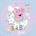 thumbnail image 2 of CafePress - Peppa Pig: Hello Baby Evie - Baby Light Bodysuit, Size Newborn - 24 Months, 2 of 4