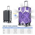 thumbnail image 2 of Multi-Size Suitcase Protective Cover Full Range Double Stitching Invisible Zipper For Travel Business Mediumpurple Moroccan Trellis Hand-Drawn Sketch_4 X-Large, 2 of 8
