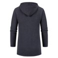 thumbnail image 6 of JTieacloth Men's Knit Pullover Sweater Mens Autumn And Winter Fashion Casual Knitted Standing Neck Long Sleeve Sweater Coat(Gray), 6 of 6