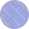 thumbnail image 1 of Ahgly Tapis Rond Lavable en Machine Intérieur Transitionnel Bleu Ardoise Clair, 8 Pieds Rond, 1 of 7