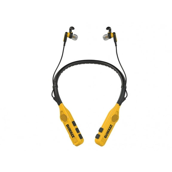 Dewalt Telecoms Jobsite Pro Max Neckband Earphones With Built-in Speakers