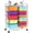 Multicolor, variant on 15 Drawer Rolling Storage Cart, Drawer Organizer with Wheels, Scrapbook Paper Office School Organizer,Deep Multicolor
