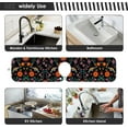 thumbnail image 6 of Ethnic Floral Bird Sink Splash Guard for Faucet 2 Packs Faucet Absorbent Mats, Colorful Flower Pattern Faucet Handle Drip Catcher Quickly Drying Mat for Kitchen Counter Bathroom, 30"x5.5" RV, 6 of 7