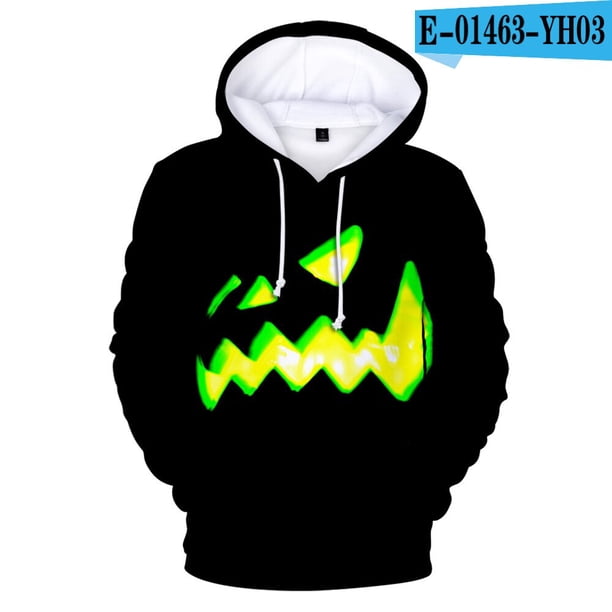 Sudaderas con capucha de Cosplay de Halloween, chaqueta informal para niños y adultos, tallas para niños, jersey de calabaza, Jersey Unisex07XXXL Deng Xun unisex