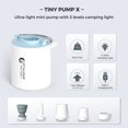 thumbnail image 2 of Bomba de aire portátil FLEXTAILGEAR Tiny Pump X con luz para camping, 2 of 8