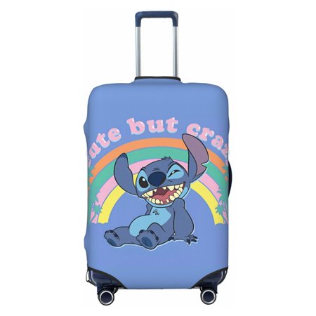 Cartoon Luggage Cover Suitcase Protector Elastic Luggage Belt Invisible Zipper Women Men Good Cute Lilo Stitch2 (17) Large